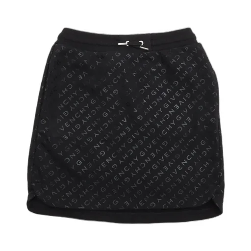 Givenchy Kids All-Over Logo Print Drawstring Skirt