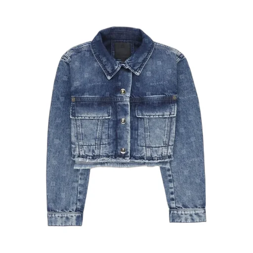 Givenchy Kids 4G-Print Straight Hem Denim Jacket