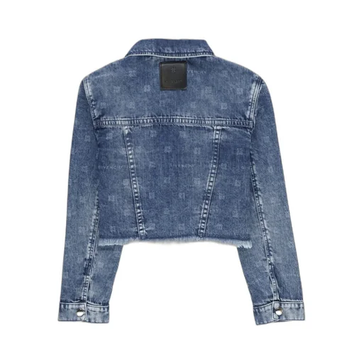 Givenchy Kids 4G-Print Straight Hem Denim Jacket