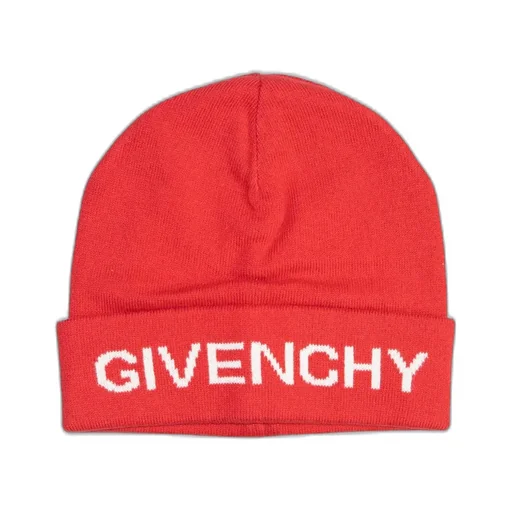 Givenchy Kids Logo Intarsia Beanie