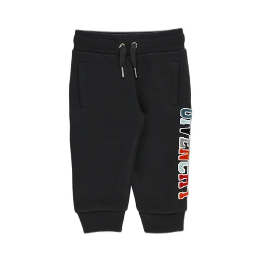 Givenchy Kids Logo Flocked Drawstring Track Pants