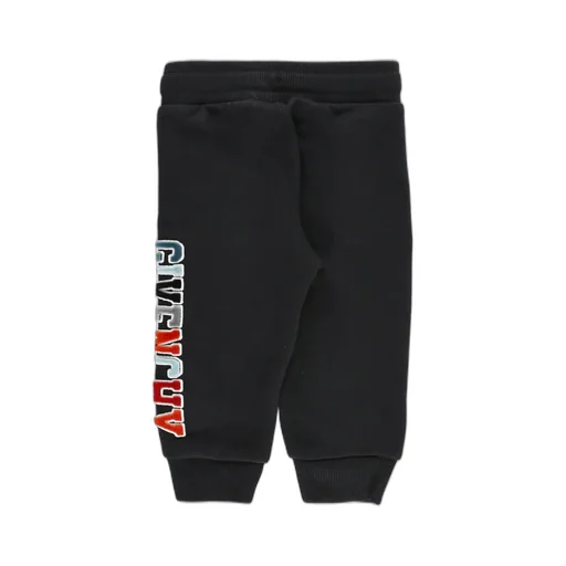 Givenchy Kids Logo Flocked Drawstring Track Pants