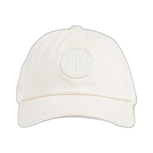 Golden Goose Kids Logo Patch Distressed Baseball Cap