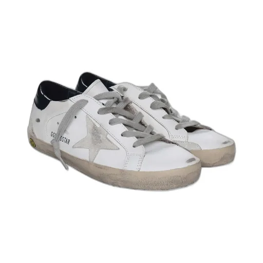 Golden Goose Kids Superstar Distressed Lace-Up Sneakers