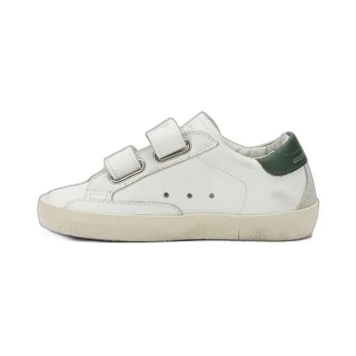 Golden Goose Kids Round-Toe Distressed Sneakers