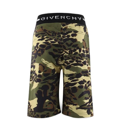 Givenchy Kids Camouflage Print Shorts