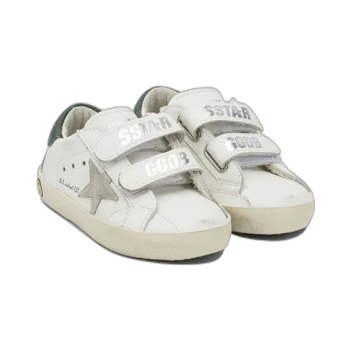 Golden Goose Kids Round-Toe Distressed Sneakers