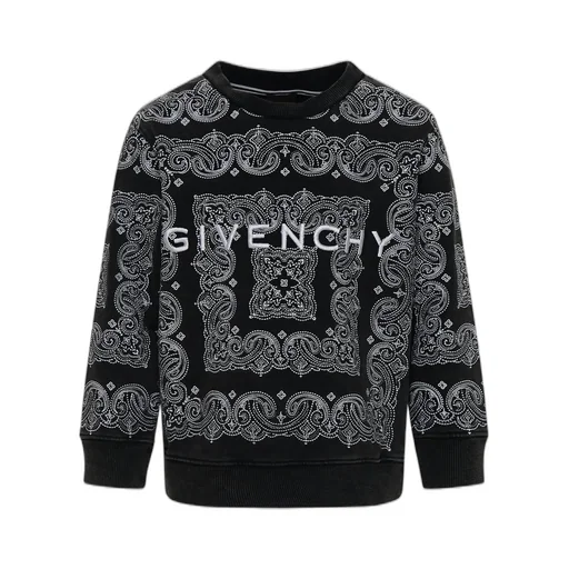 Givenchy Kids Logo Embroidered Crewneck Jumper