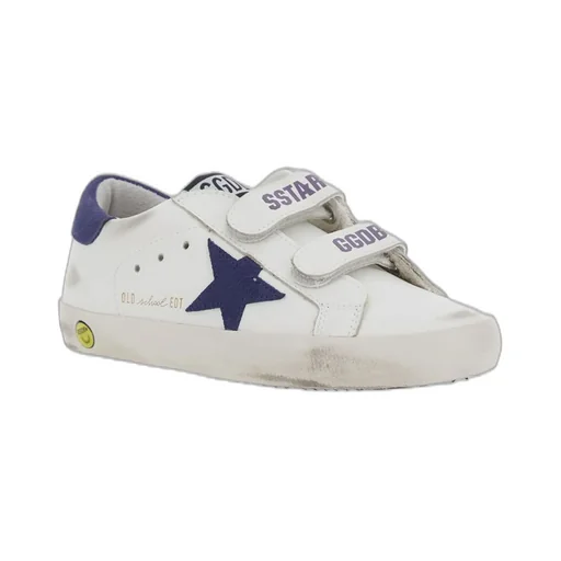 Golden Goose Kids Old School Touch-Strapped Sneakers