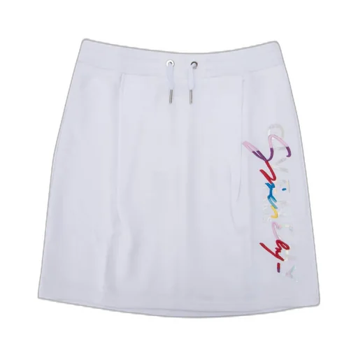 Givenchy Kids Logo Print Drawstring Skirt