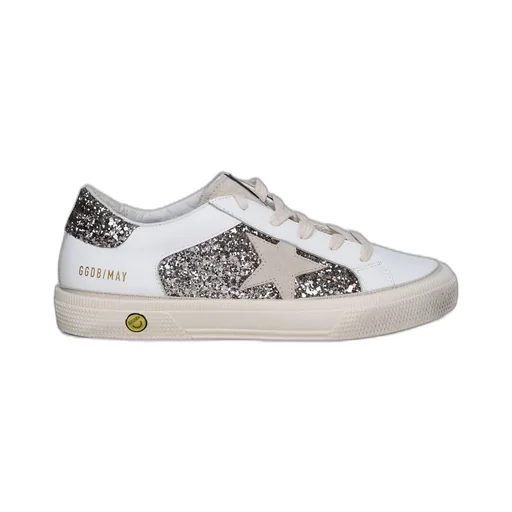 Golden Goose Kids N May Star Glittered Sneakers