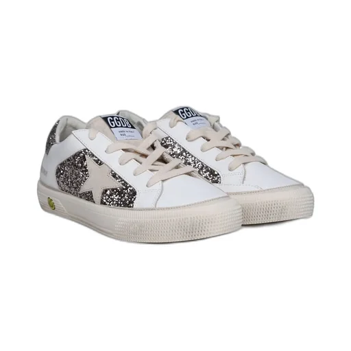 Golden Goose Kids N May Star Glittered Sneakers