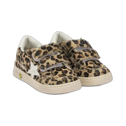 Golden Goose Kids Leopard-Pattern Sneakers