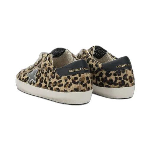 Golden Goose Kids Leopard-Pattern Lace-Up Sneakers