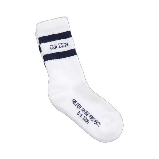 Golden Goose Kids Logo Stripe Intarsia Socks