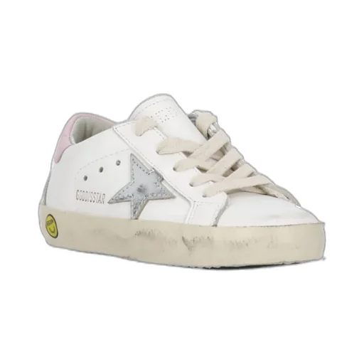 Golden Goose Kids Patch Embellished Lace-Up Sneakers