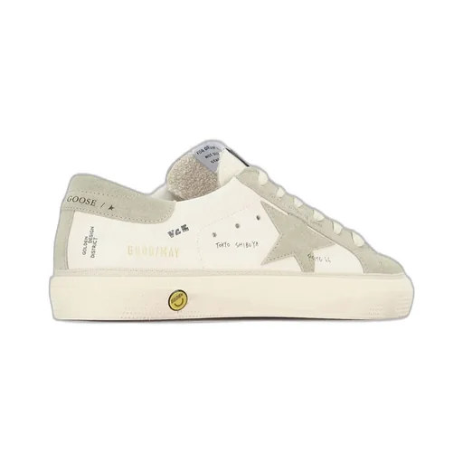 Golden Goose Kids May Star Patch Sneakers