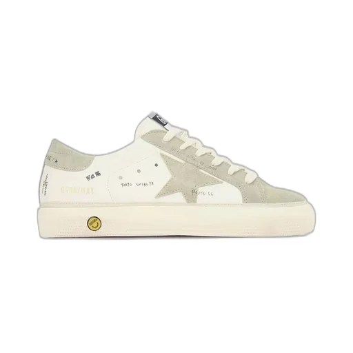Golden Goose Kids May Star Patch Sneakers
