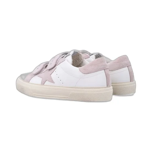 Golden Goose Kids May School Touch-Strap Sneakers