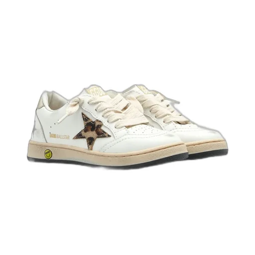 Golden Goose Kids Ball Star New Lace-Up Sneakers