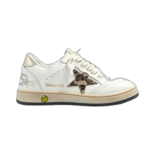 Golden Goose Kids Ball Star New Lace-Up Sneakers