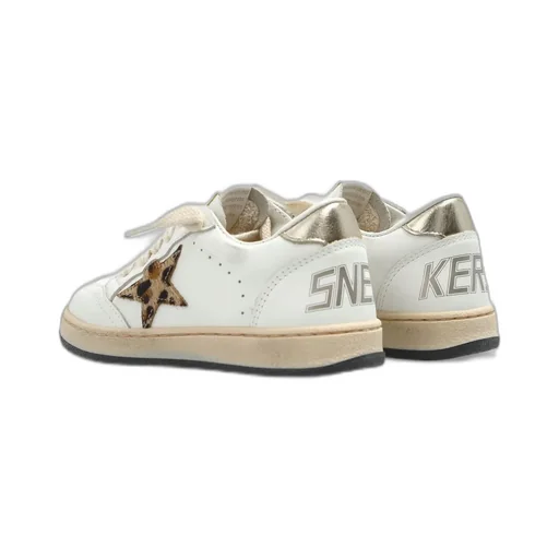 Golden Goose Kids Ball Star New Lace-Up Sneakers