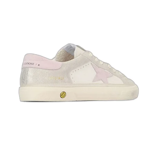 Golden Goose Kids	Star Patch Lace-Up Sneakers