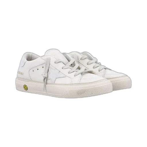 Golden Goose Kids May Star Patch Sneakers