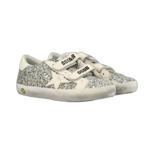 Golden Goose Kids Old School Glitter Lace-Up Sneakers