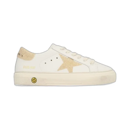 Golden Goose Kids May Star Patch Sneakers