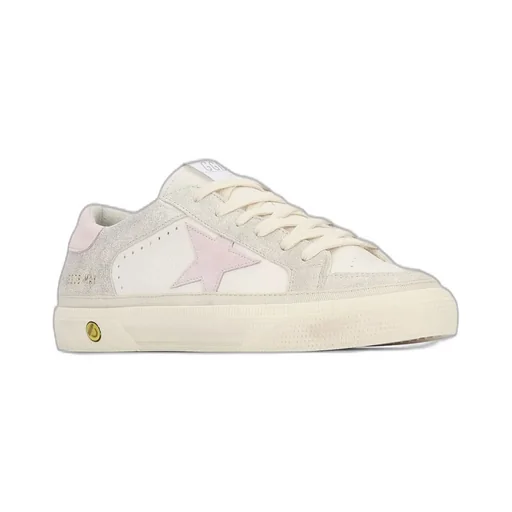Golden Goose Kids	Star Patch Lace-Up Sneakers