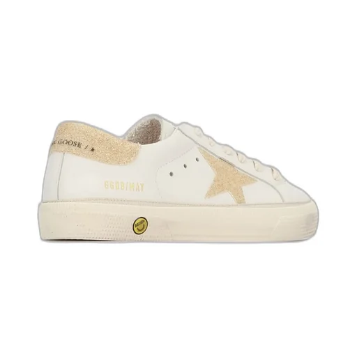 Golden Goose Kids May Star Patch Sneakers