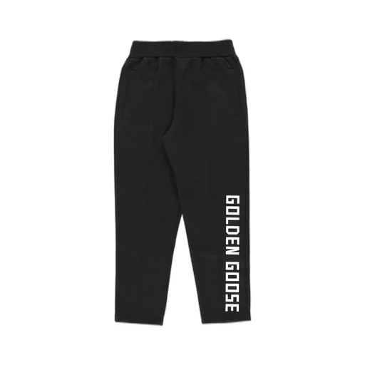 Golden Goose Kids Logo Printed Straight Leg Trousers
