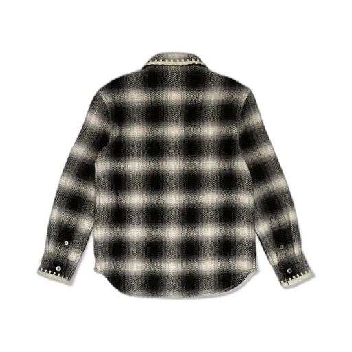 Golden Goose Kids Checked Long-Sleeved Shirt