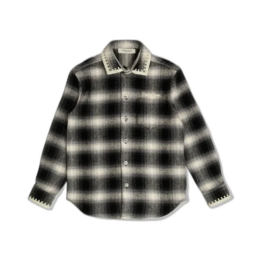 Golden Goose Kids Checked Long-Sleeved Shirt