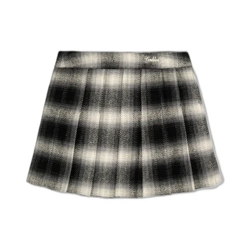 Golden Goose Kids Pleated Checked Mini Skirt