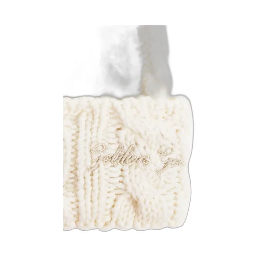 Golden Goose Kids Journey Logo Embroidered Pompom Beanie