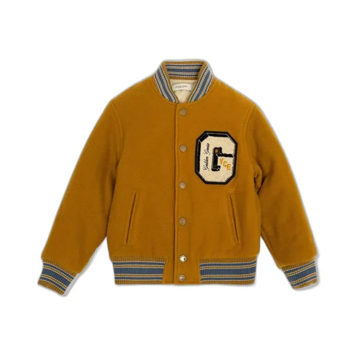 Golden Goose Kids Logo Patch Bomber Jacket