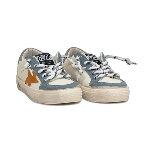 Golden Goose Kids May Star Patch Sneakers