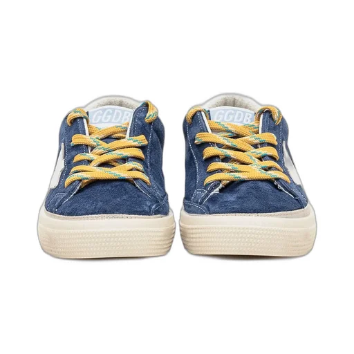 Golden Goose Kids May Star Patch Sneakers