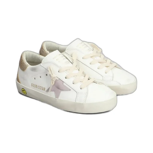Golden Goose Kids Superstar Glittered Low-Top Sneakers