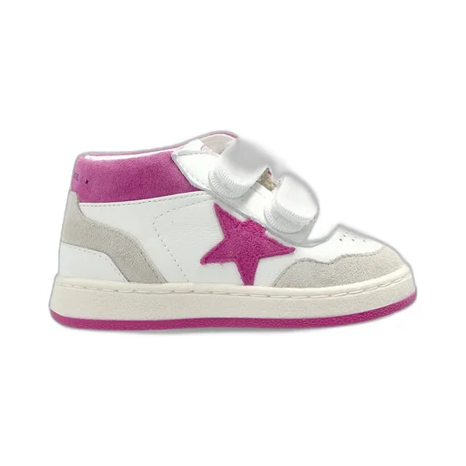 Golden Goose Kids June Basket Star Patch Sneakers