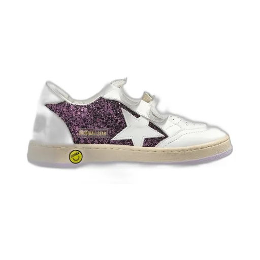 Golden Goose Kids Ball Star Glitter Sneakers