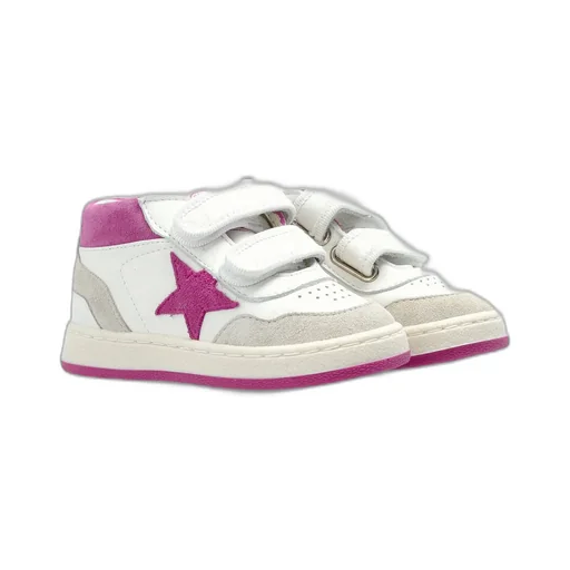 Golden Goose Kids June Basket Star Patch Sneakers