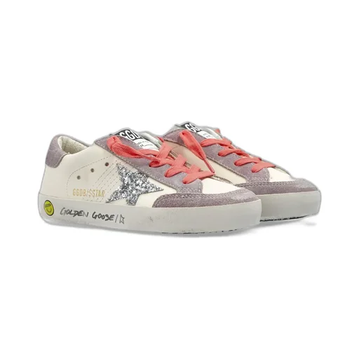 Golden Goose Kids Super-Star Glitter Star Sneakers