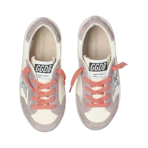 Golden Goose Kids Super-Star Glitter Star Sneakers