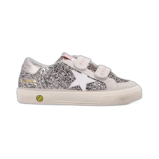 Golden Goose Kids May School Sequined Sneakers