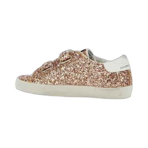 Golden Goose Kids Old School Glittered Lace-Up Sneakers