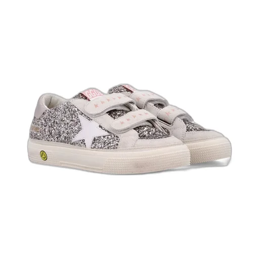 Golden Goose Kids May School Sequined Sneakers
