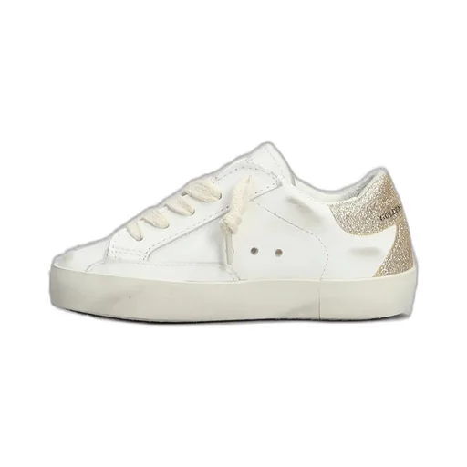 Golden Goose Kids Super Star Glittered Lace-Up Sneakers